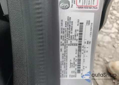 2019 Ford Fiesta Se z USA, uszkodzony, nr VIN 3FADP4BJ5KM132199